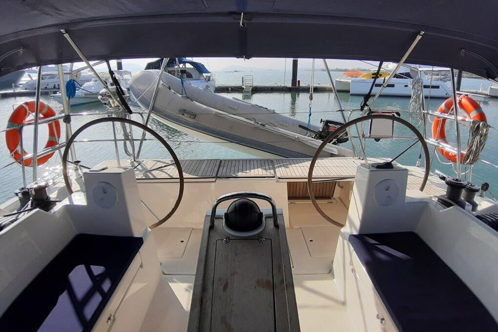 Bavaria C45 helm boat Charter Phuket